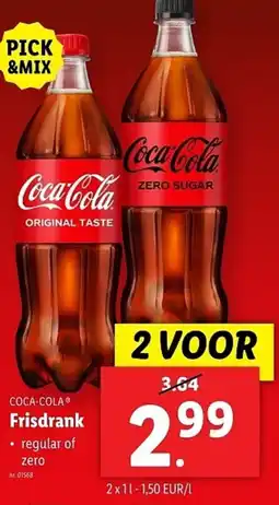 Lidl Coca-cola frisdrank aanbieding