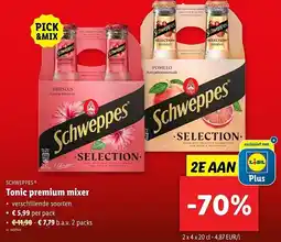 Lidl Schweppes Tonic premium mixer aanbieding