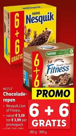 Lidl Nestlé chocoladerepen aanbieding