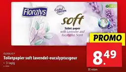 Lidl Floralys Toiletpapier soft lavendel-eucalyptusgeur aanbieding