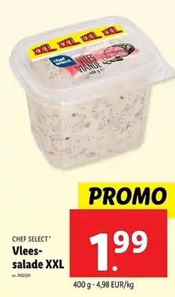 Lidl Chef select Vlees salade XXL aanbieding