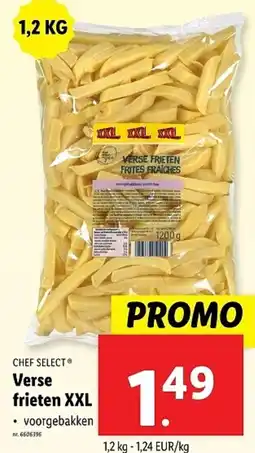 Lidl Chef select Verse frieten XXL aanbieding