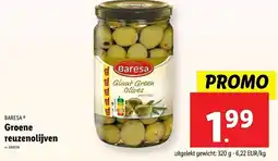 Lidl Baresa groene reuzenolijven aanbieding