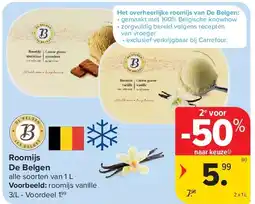 Carrefour Roomijs De Belgen aanbieding