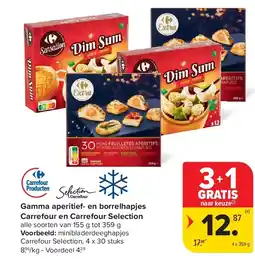 Carrefour Gamma aperitief- en borrelhapjes Carrefour en Carrefour Selection aanbieding