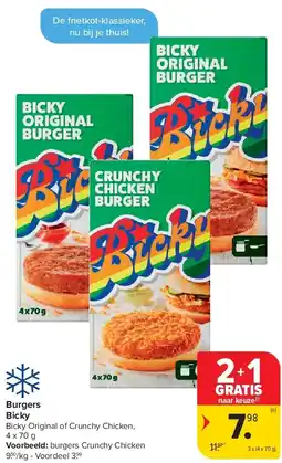 Carrefour Burgers Bicky aanbieding