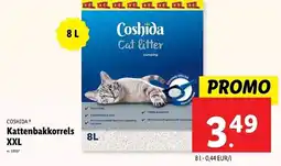 Lidl Coshida kattenbakkorrels XXL aanbieding