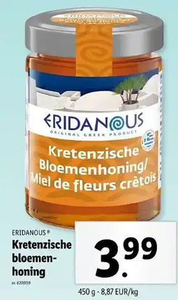 Lidl Eridanous kretenzische bloemenhoning aanbieding