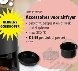 Lidl Silvercrest accessoires voor airfryer aanbieding