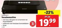 Lidl Silvercrest vacuümmachine aanbieding
