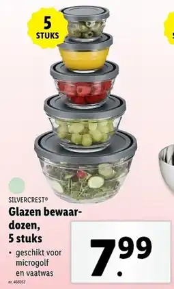 Lidl SILVERCREST Glazen bewaardozen, aanbieding