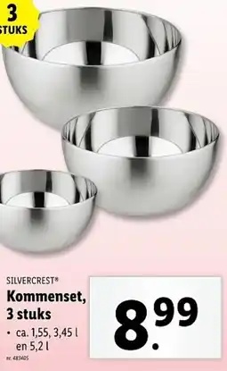 Lidl Silvercrest kommenset aanbieding