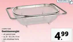 Lidl Livarno home gootsteenvergiet aanbieding
