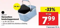 Lidl Topmove opvouwbare boodschappenmand aanbieding