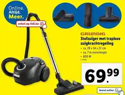Lidl Grundig stofzuiger met traploze zuigkrachtregeling aanbieding
