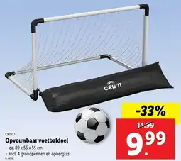 Lidl Crivit opvouwbaar voetbaldoel aanbieding