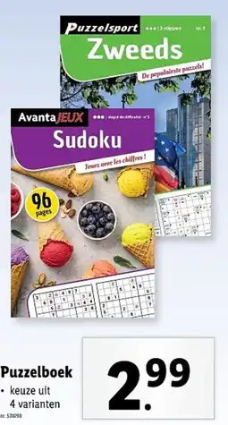 Lidl Puzzelboek aanbieding