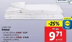 Lidl Livarno home dekbed aanbieding