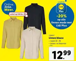 Lidl Esmara linnen blouse aanbieding