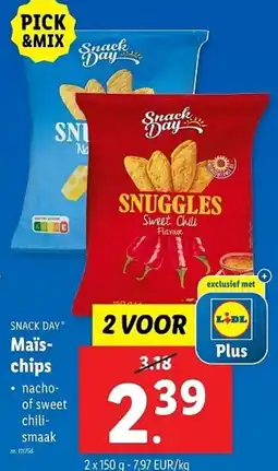 Lidl Snack day maïschips aanbieding