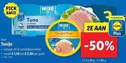Lidl Nixe tonijn aanbieding