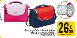 Cora Sac à goûter snackzakje delsey académie aanbieding