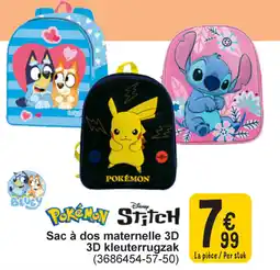 Cora Sac à dos maternelle 3D 3D kleuterrugzak aanbieding