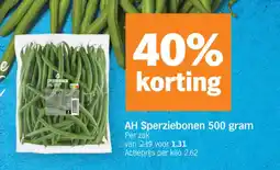 Albert Heijn AH Sperziebonen aanbieding