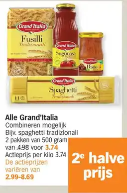 Albert Heijn Alle Grand'Italia aanbieding