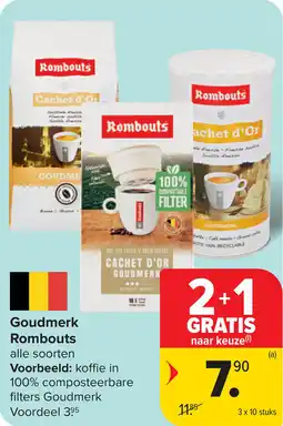 Carrefour Goudmerk Rombouts aanbieding