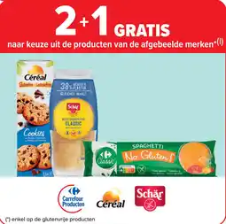 Carrefour Céréal spaghetti schär aanbieding