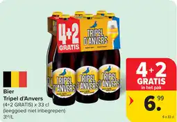 Carrefour Bier Tripel d'Anvers aanbieding