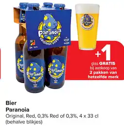 Carrefour Bier Paranoia aanbieding