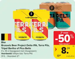 Carrefour Bier Brussels Beer Project Delta IPA Terra Pils Tripel Bertha of Pico Bello aanbieding