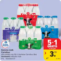 Carrefour Gamma melk Carrefour aanbieding
