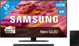 Coolblue Samsung 65 Neo QLED QN90F 4K (2025) + Samsung HW-S700D Zwart (2024) aanbieding