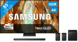 Coolblue Samsung 85 Neo QLED QN73F 4K (2025) + Samsung HW-Q930F (2025) aanbieding