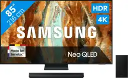 Coolblue Samsung 85 Neo QLED QN73F 4K (2025) + Samsung HW-B750F (2025) aanbieding