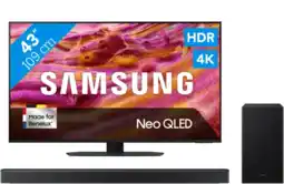 Coolblue Samsung 43 Neo QLED QN90F 4K (2025) + Samsung HW-Q600F (2025) aanbieding