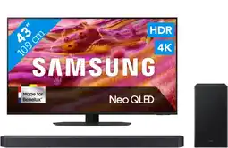 Coolblue Samsung 43 Neo QLED QN90F 4K (2025) + Samsung HW-B750F (2025) aanbieding
