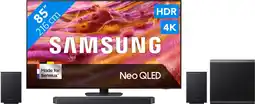 Coolblue Samsung 85 Neo QLED QN90F 4K (2025) + Samsung HW-Q990F (2025) aanbieding