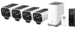 Coolblue EufyCam S3 Pro Lot de 4 + Video Doorbell E340 + Chime aanbieding