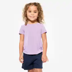 Decathlon Licht en ademend T-shirt voor kleutergym oranje aanbieding