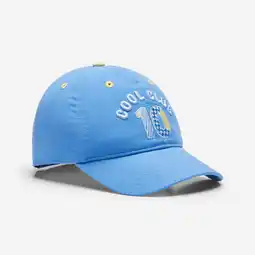 Decathlon Verstelbare multisport pet voor peuters blauw geel aanbieding