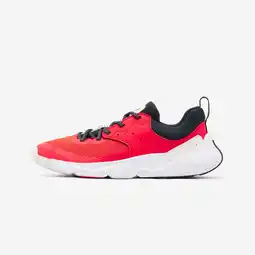 Decathlon Lichte multisportschoenen met veters voor kinderen Playful Fast rood aanbieding
