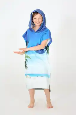 Decathlon Surfponcho microvezel voor kinderen (5-12 jaar) - Tahiti aanbieding