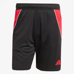 Decathlon Voetbalshort voor volwassenen Tiro 24 zwart rood aanbieding