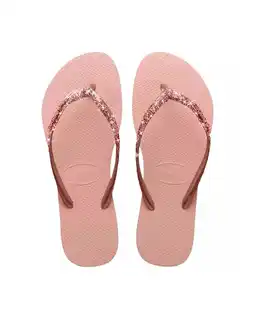 Decathlon Flip-flops Havaianas Model Slim Glitter Ii Kleur Roze aanbieding