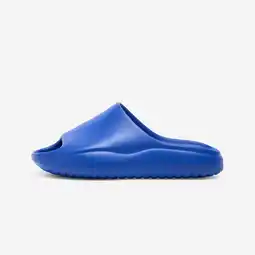 Decathlon Slippers voor heren/dames Slide blauw aanbieding