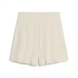Decathlon ESS ELEVATED 5 ribshort met hoge taille voor dames PUMA Alpine Snow White aanbieding